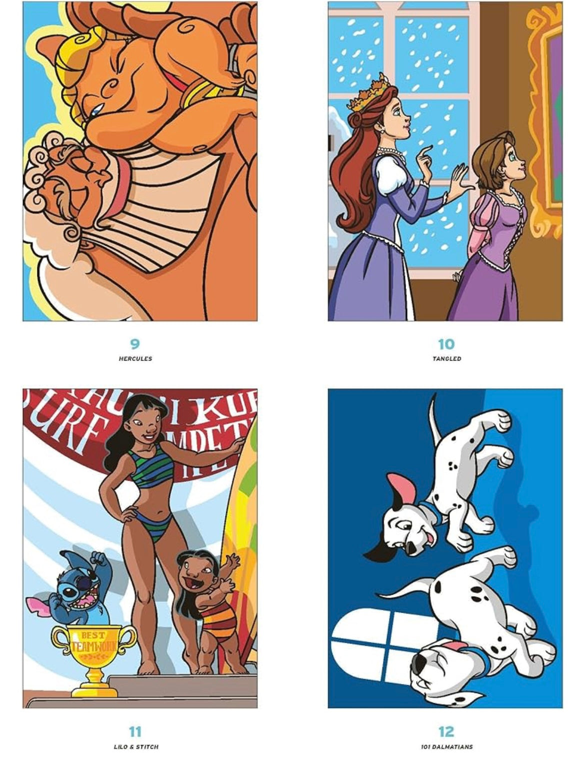 Lilo&Stitch family Color by number book