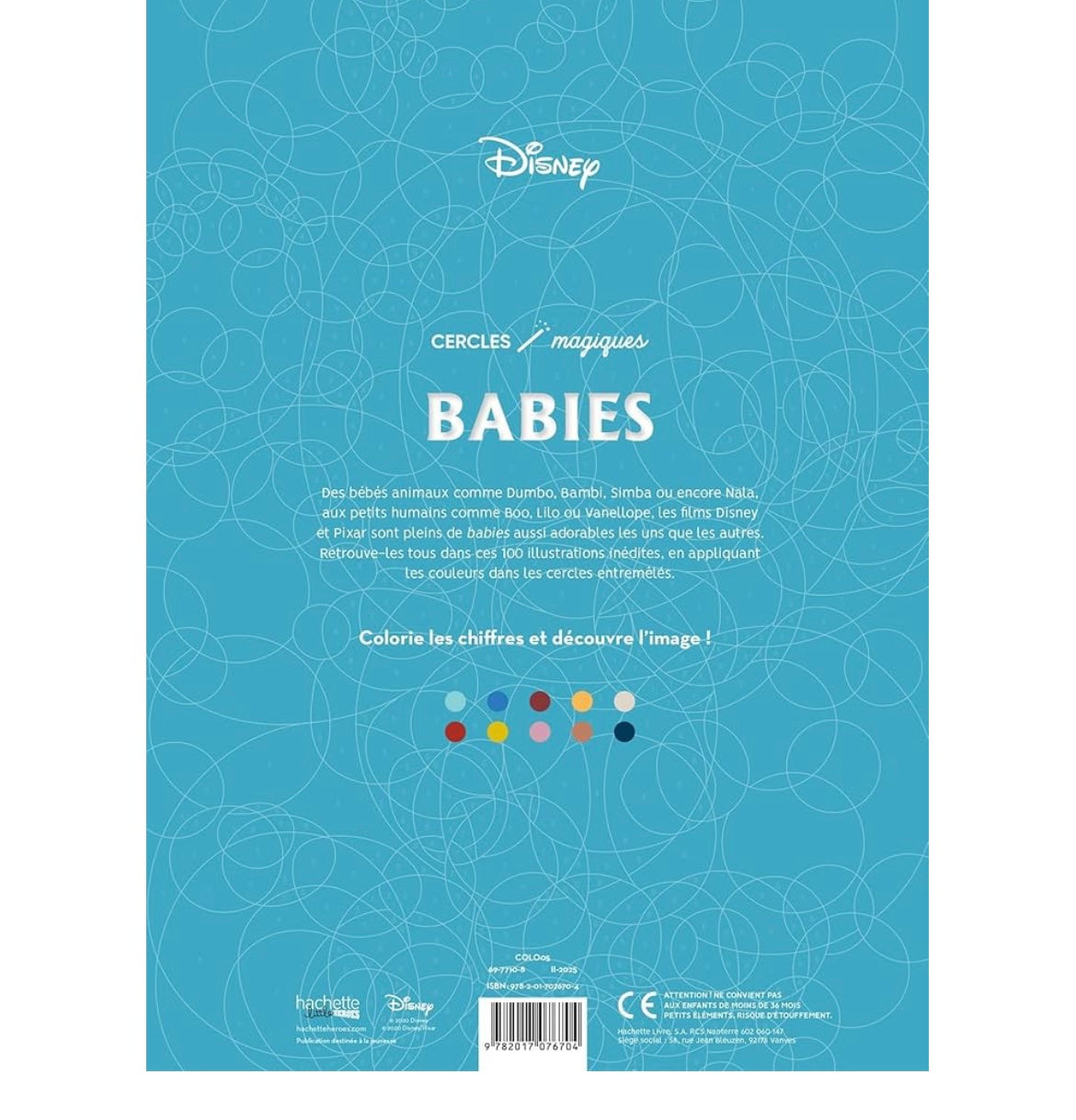 Bubble babies Color by number book