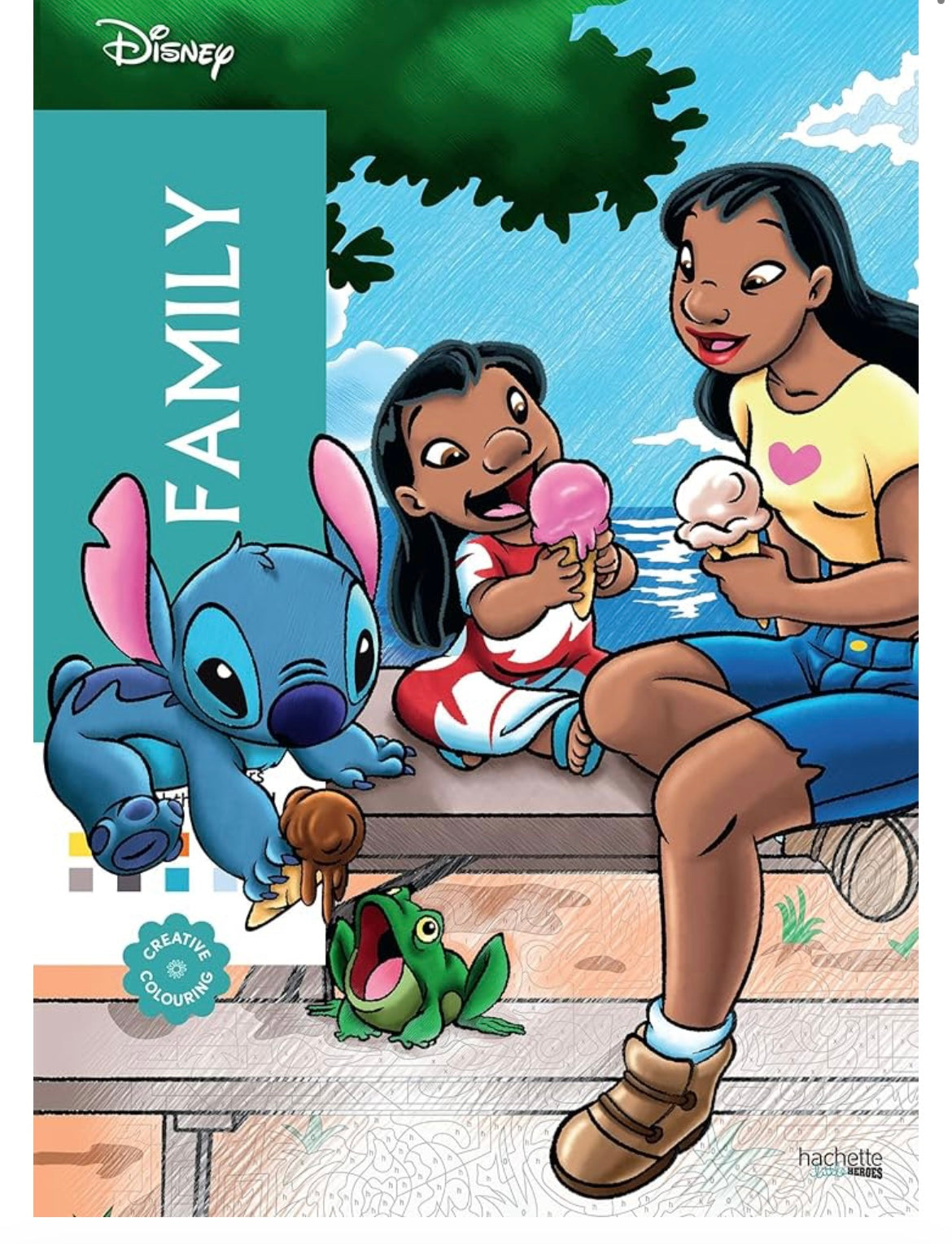 Lilo&Stitch family Color by number book
