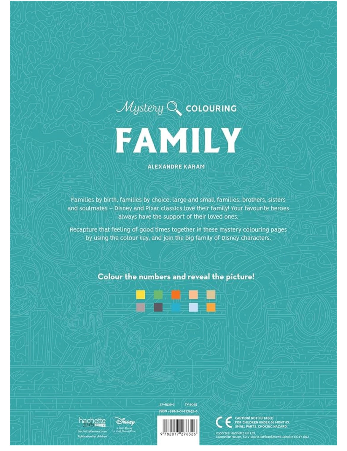 Lilo&Stitch family Color by number book