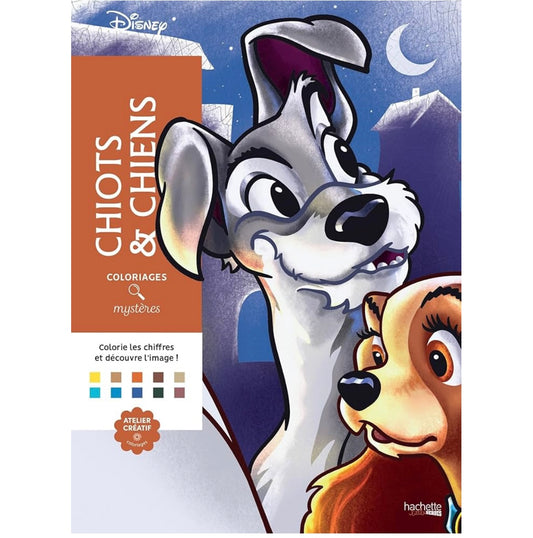 Lady & the tramp Color by number book