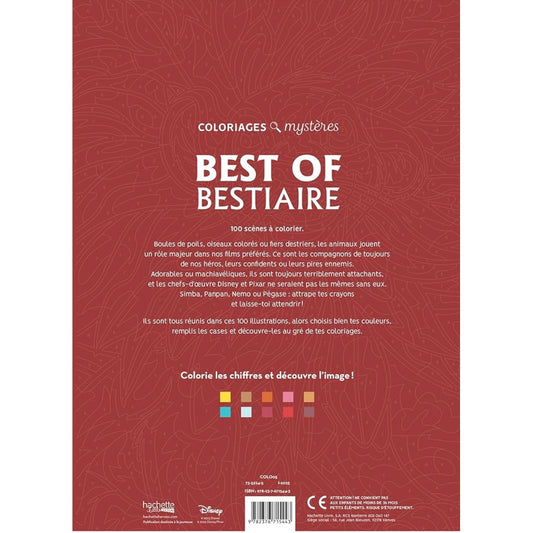 Bestiare  Color by number book
