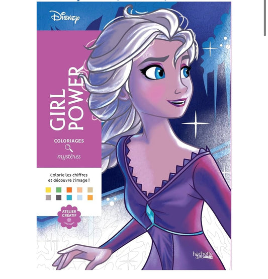 Girl power Color by number book