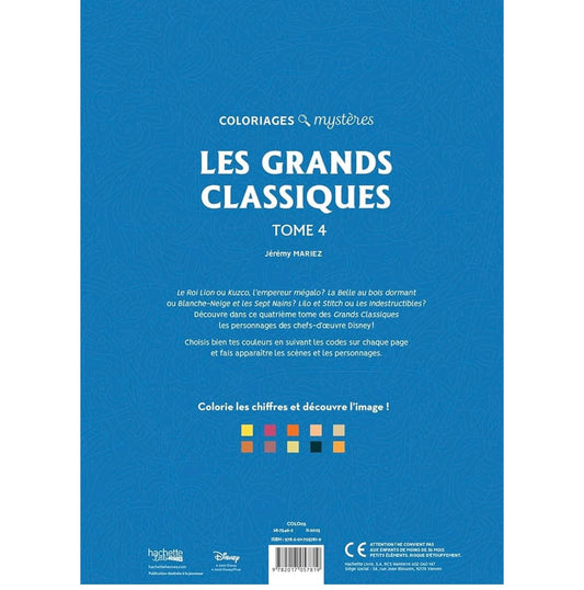 Classiques tome 4 Color by number book
