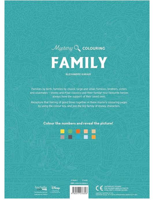 Lilo&Stitch family Color by number book