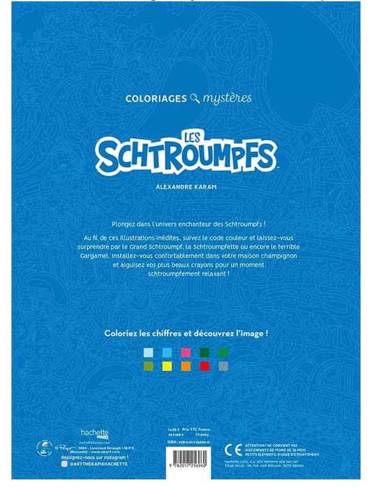 Le Smurf Color by number book