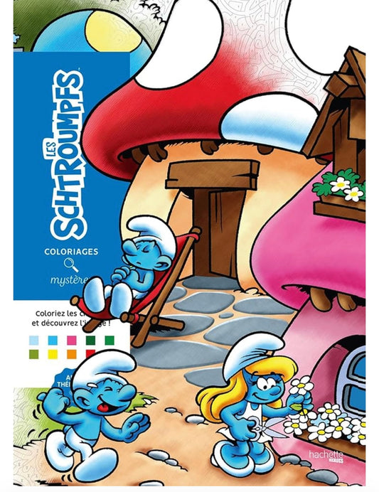 Le Smurf Color by number book
